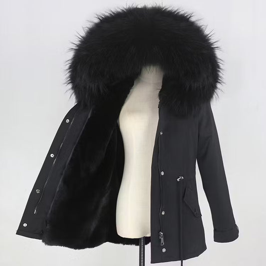 SCARLETT JACKET från NordicFurs – lyxig vinterjacka med pälskrage