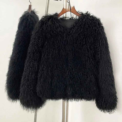 CANNES SHEARLING JACKET SHORT