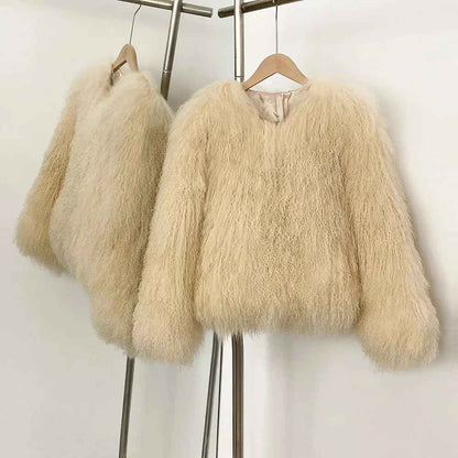 CANNES SHEARLING JACKET SHORT