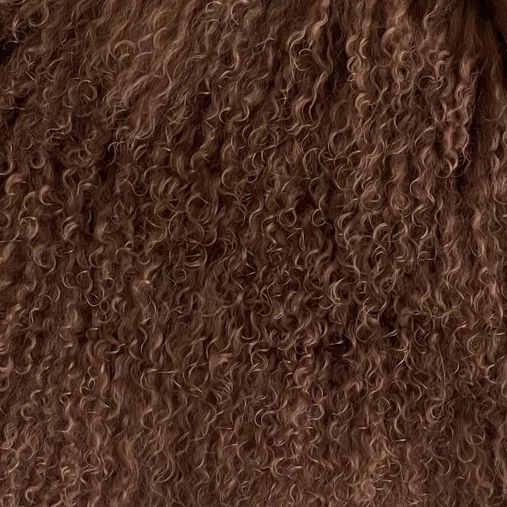 FAYE SHEARLING MAXI COAT GREY