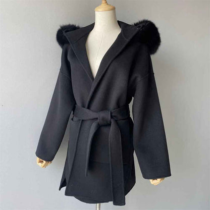 VALENTINA COAT WHITE FAKE FUR