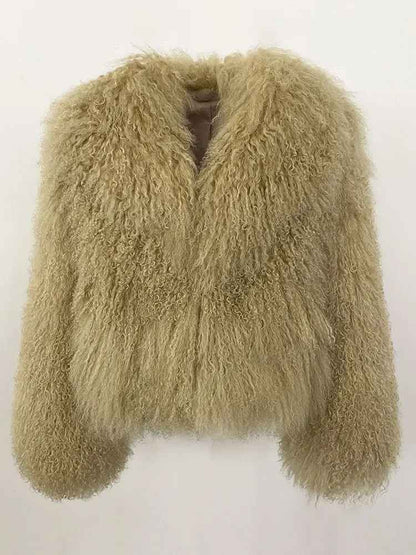 ROCHELLE SHEARLING JACKET GREY