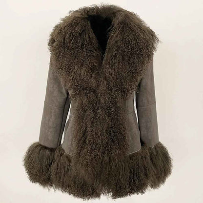 HANNAH SHEARLING JACKET GREY