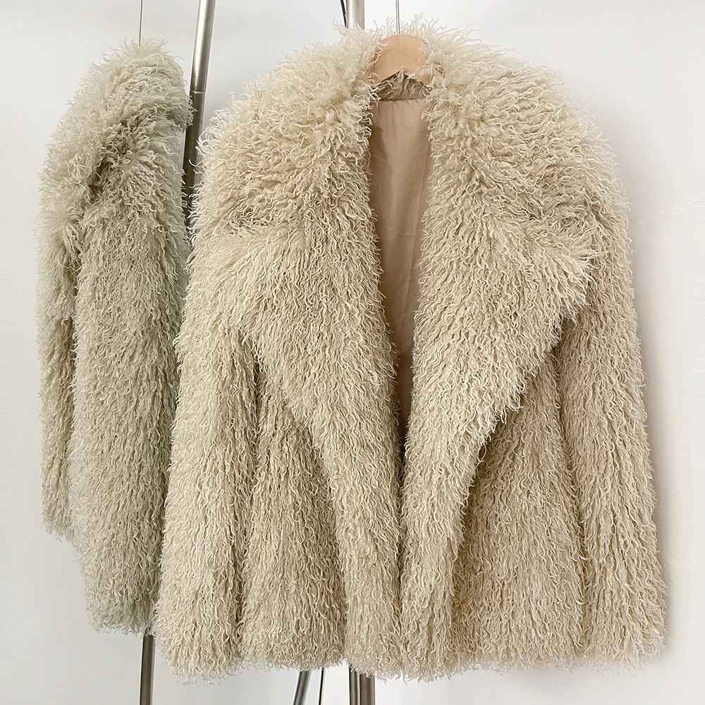 MILLIE SHEARLING FAKE FUR COAT BOUGOURY