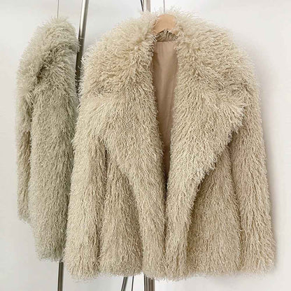 MILLIE SHEARLING FAKE FUR COAT BOUGOURY