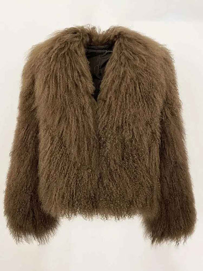 ROCHELLE SHEARLING JACKET GREY