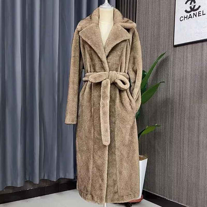 BIANCA FAKE FUR COAT WHITE