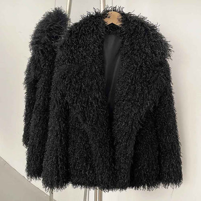 MILLIE SHEARLING FAKE FUR COAT BOUGOURY