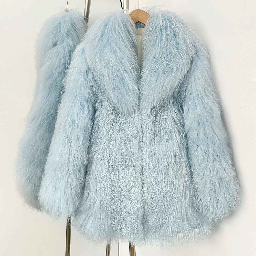 FAYE SHEARLING COAT BLACK