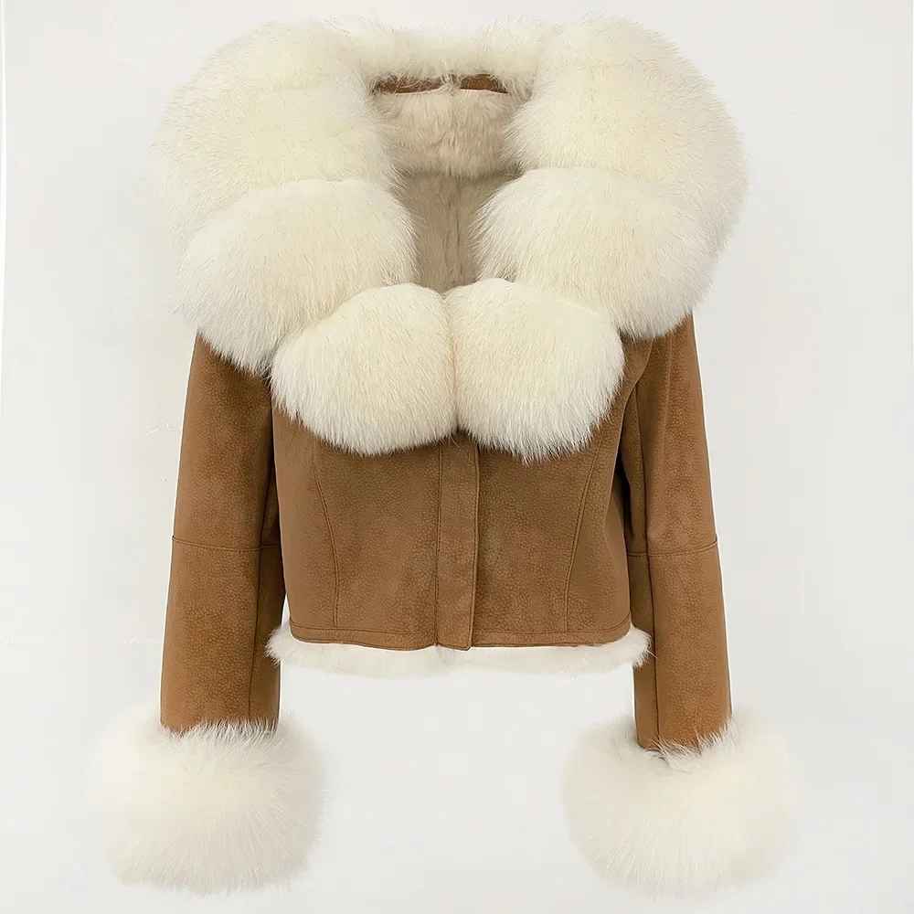 AURORA JACKET SUEDE OFF WHITE