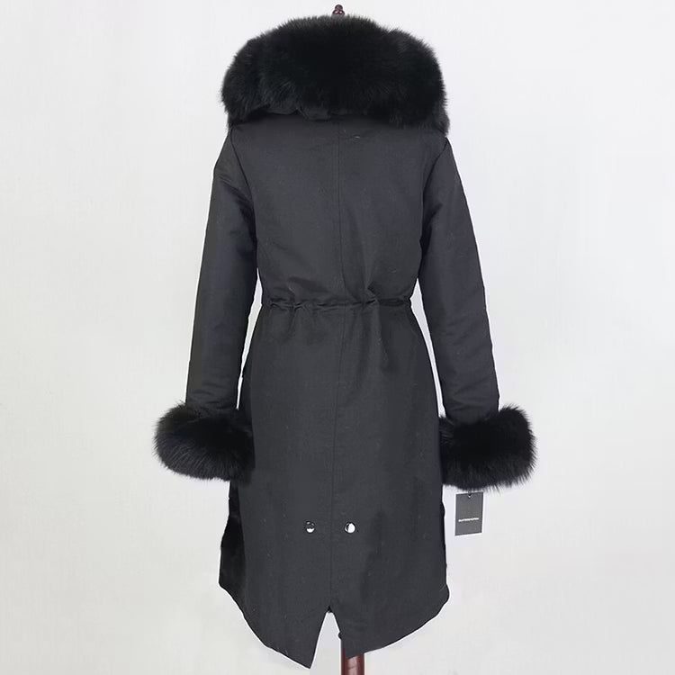 FATIMA PARKA x-LONG från NordicFurs – lyxig vinterjacka med pälskrage