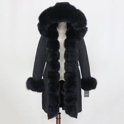 FATIMA PARKA x-LONG från NordicFurs – lyxig vinterjacka med pälskrage