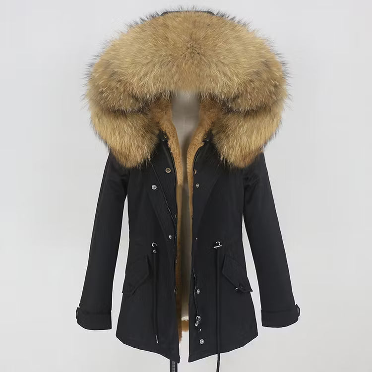 SCARLETT JACKET från NordicFurs – lyxig vinterjacka med pälskrage