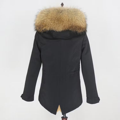 SCARLETT JACKET från NordicFurs – lyxig vinterjacka med pälskrage