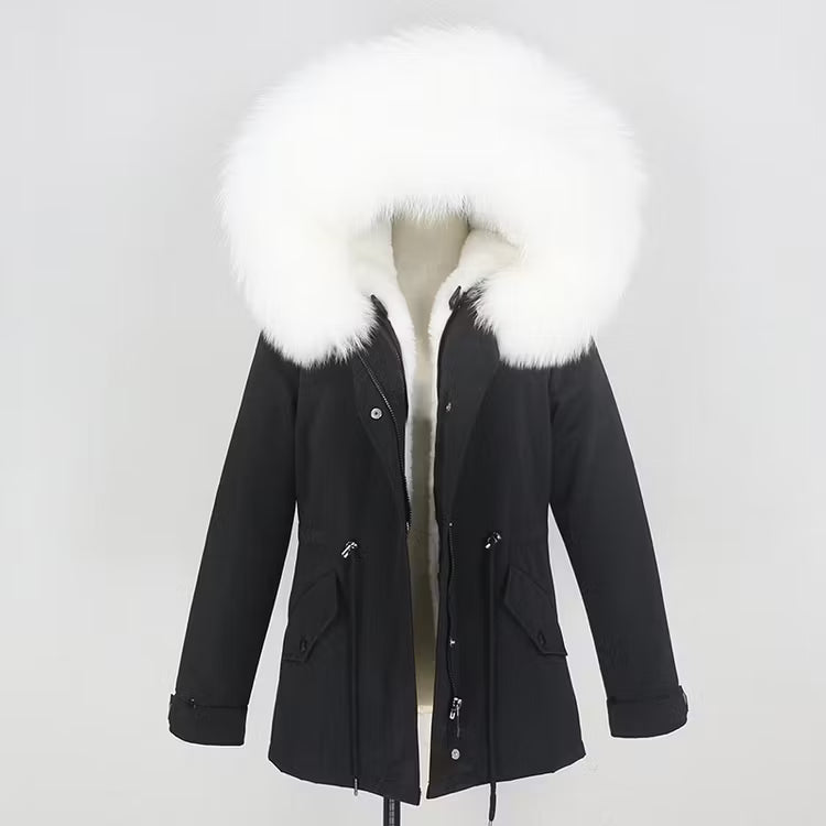 SCARLETT JACKET från NordicFurs – lyxig vinterjacka med pälskrage