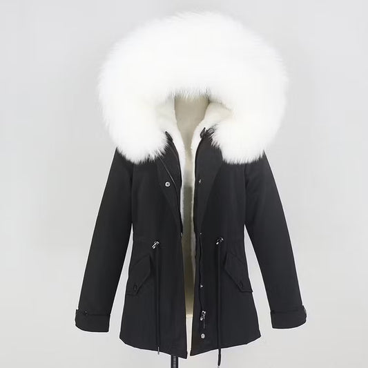 SCARLETT JACKET från NordicFurs – lyxig vinterjacka med pälskrage