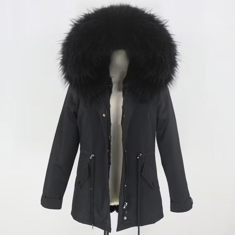 SCARLETT JACKET från NordicFurs – lyxig vinterjacka med pälskrage