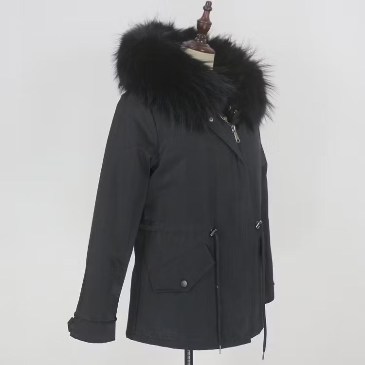 SCARLETT JACKET från NordicFurs – lyxig vinterjacka med pälskrage