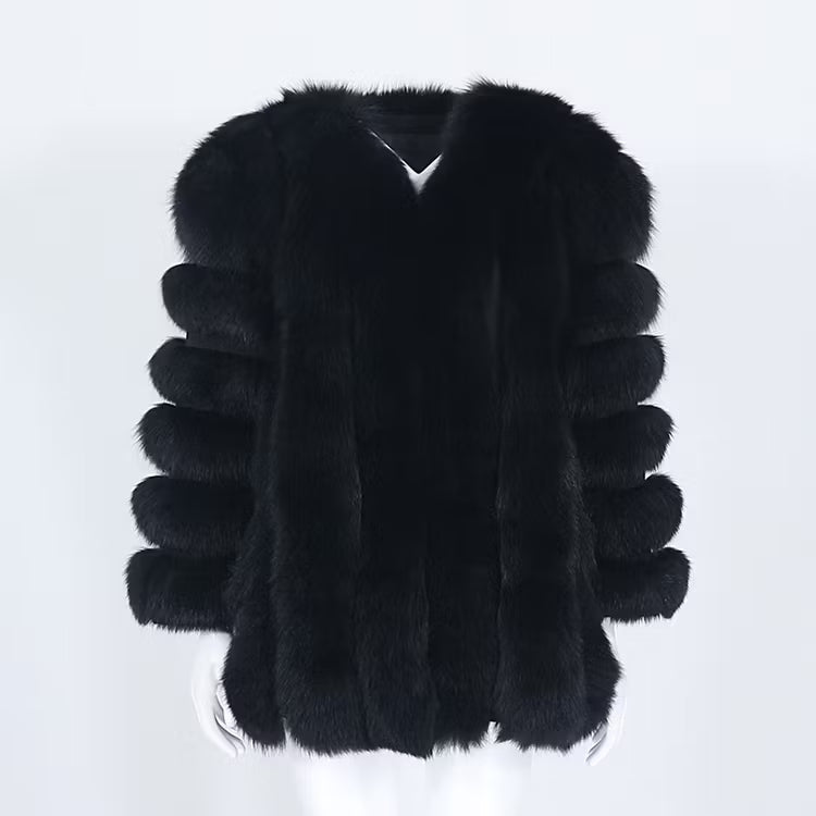 CANNES JACKET LONG från NordicFurs – lyxig vinterjacka med pälskrage