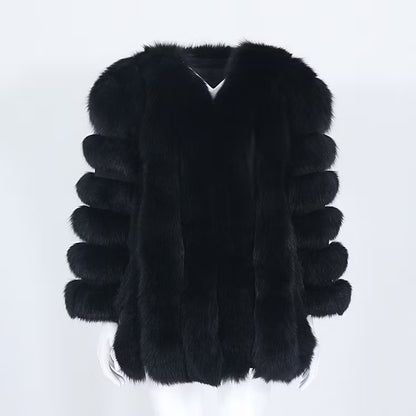 CANNES JACKET LONG från NordicFurs – lyxig vinterjacka med pälskrage
