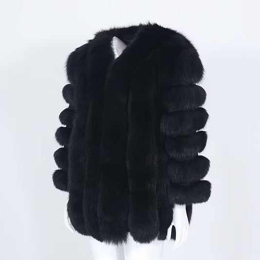 CANNES JACKET LONG från NordicFurs – lyxig vinterjacka med pälskrage