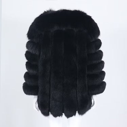 CANNES JACKET LONG från NordicFurs – lyxig vinterjacka med pälskrage