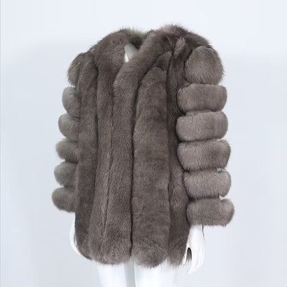CANNES JACKET LONG från NordicFurs – lyxig vinterjacka med pälskrage