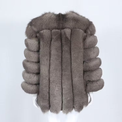 CANNES JACKET LONG från NordicFurs – lyxig vinterjacka med pälskrage