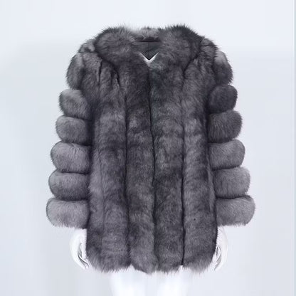 CANNES JACKET LONG från NordicFurs – lyxig vinterjacka med pälskrage