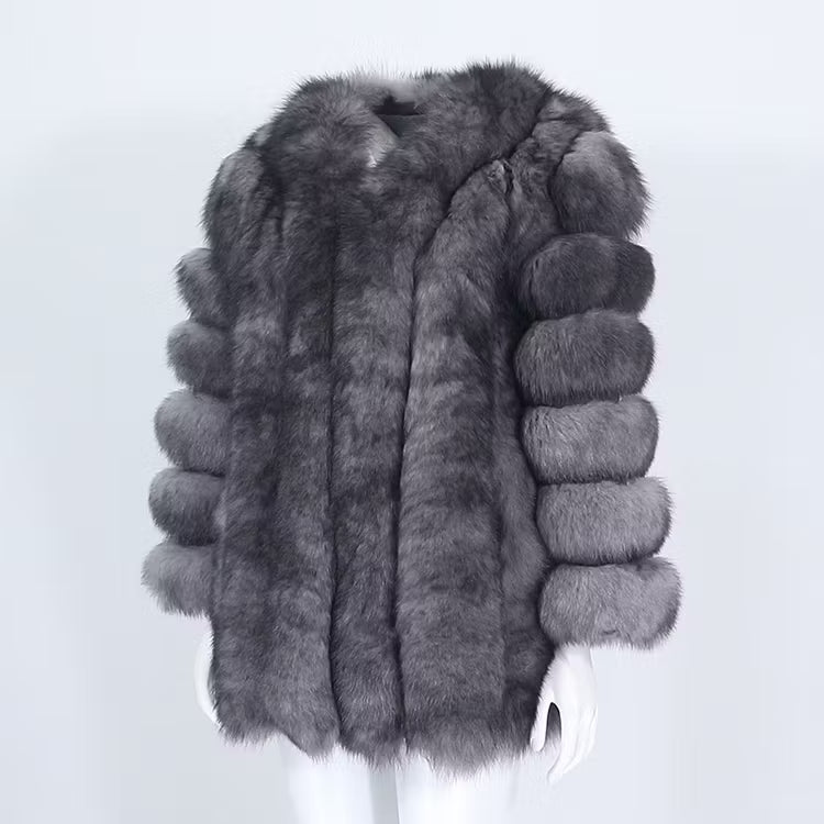 CANNES JACKET LONG från NordicFurs – lyxig vinterjacka med pälskrage