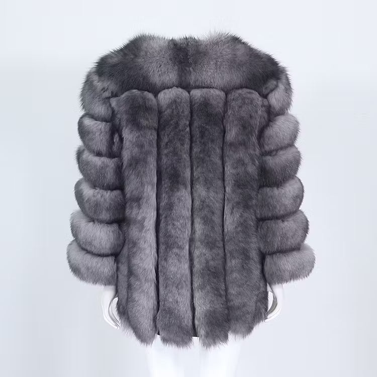 CANNES JACKET LONG från NordicFurs – lyxig vinterjacka med pälskrage