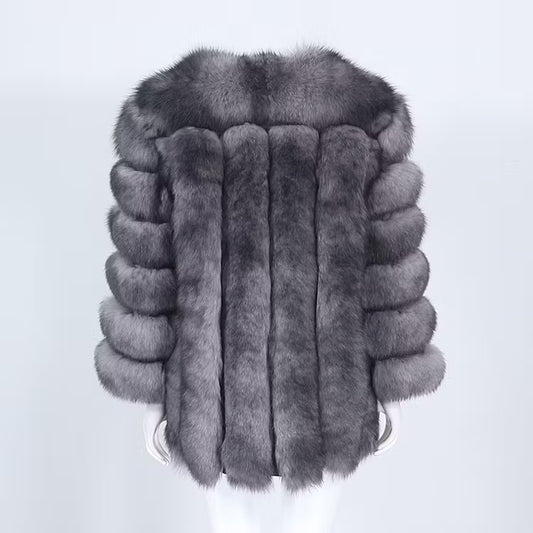 CANNES JACKET LONG från NordicFurs – lyxig vinterjacka med pälskrage