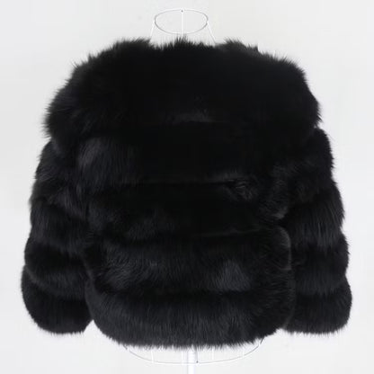 CANNES JACKET SHORT från NordicFurs – lyxig vinterjacka med pälskrage