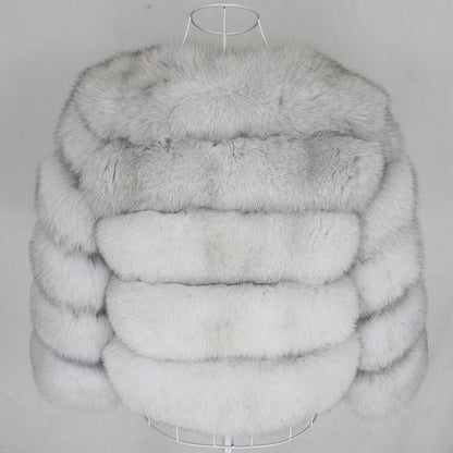 CANNES JACKET SHORT från NordicFurs – lyxig vinterjacka med pälskrage