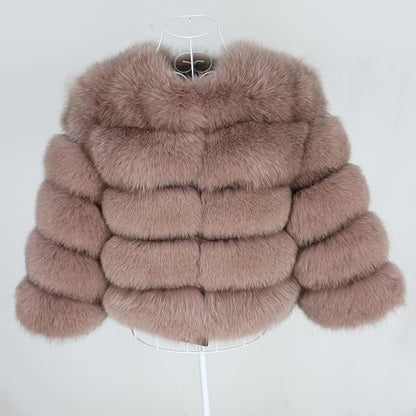 CANNES JACKET SHORT från NordicFurs – lyxig vinterjacka med pälskrage