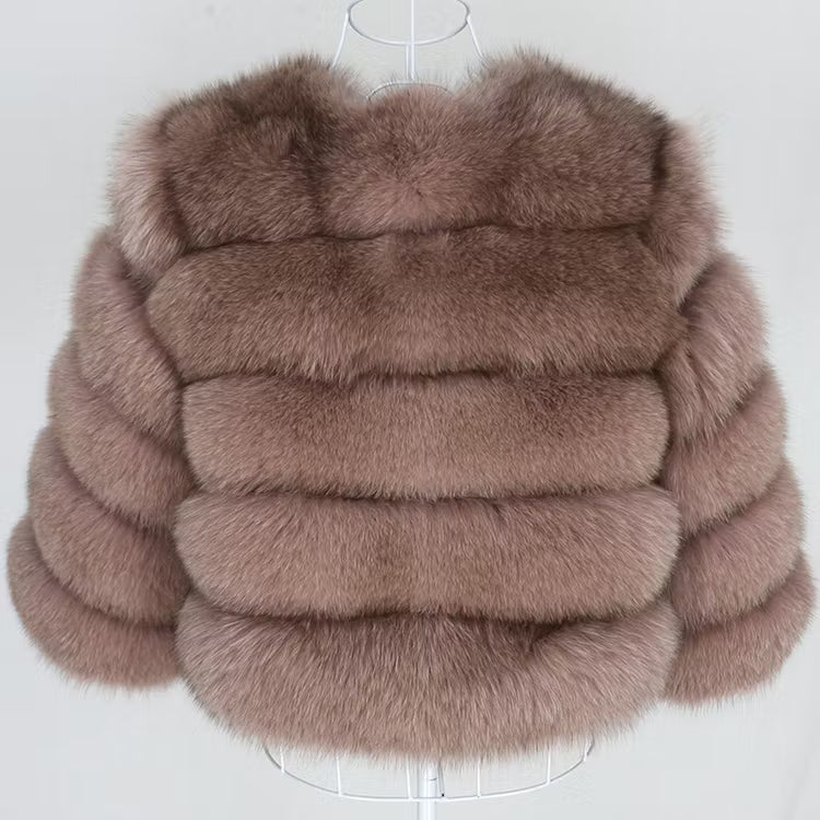 CANNES JACKET SHORT från NordicFurs – lyxig vinterjacka med pälskrage