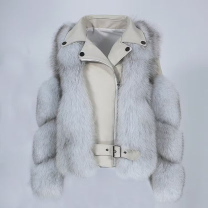 LEATHER JACKET från NordicFurs – lyxig vinterjacka med pälskrage