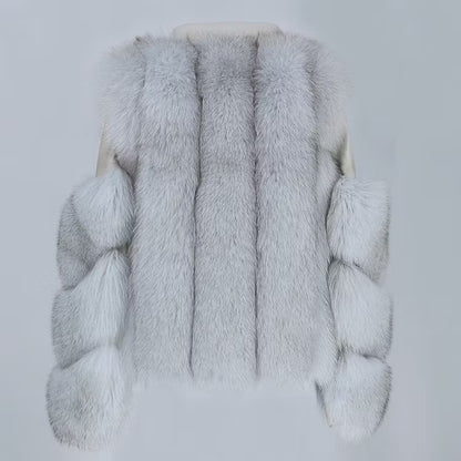 LEATHER JACKET från NordicFurs – lyxig vinterjacka med pälskrage