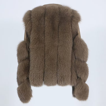 LEATHER JACKET från NordicFurs – lyxig vinterjacka med pälskrage