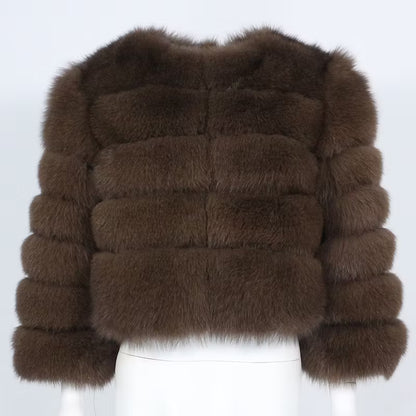 CANNES JACKET SHORT från NordicFurs – lyxig vinterjacka med pälskrage