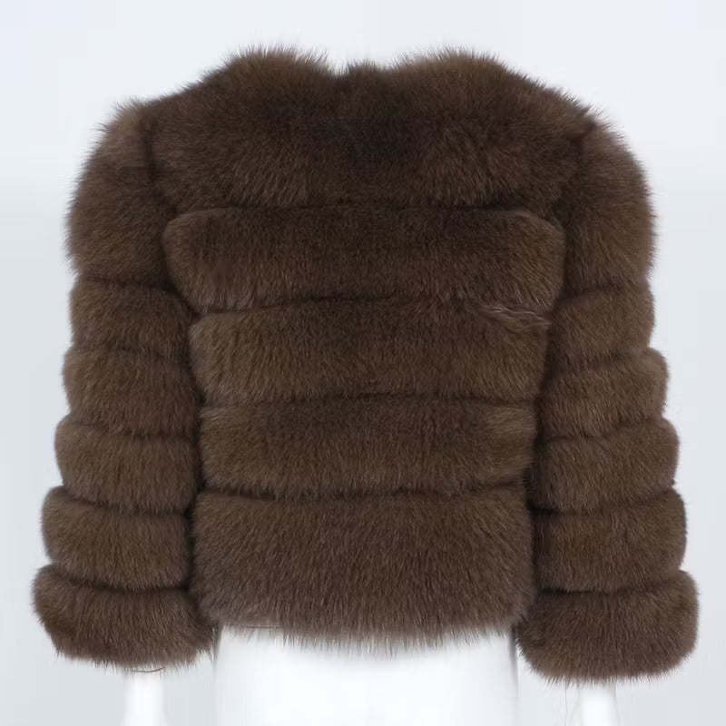 CANNES JACKET SHORT från NordicFurs – lyxig vinterjacka med pälskrage