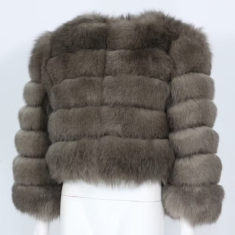 CANNES JACKET SHORT från NordicFurs – lyxig vinterjacka med pälskrage