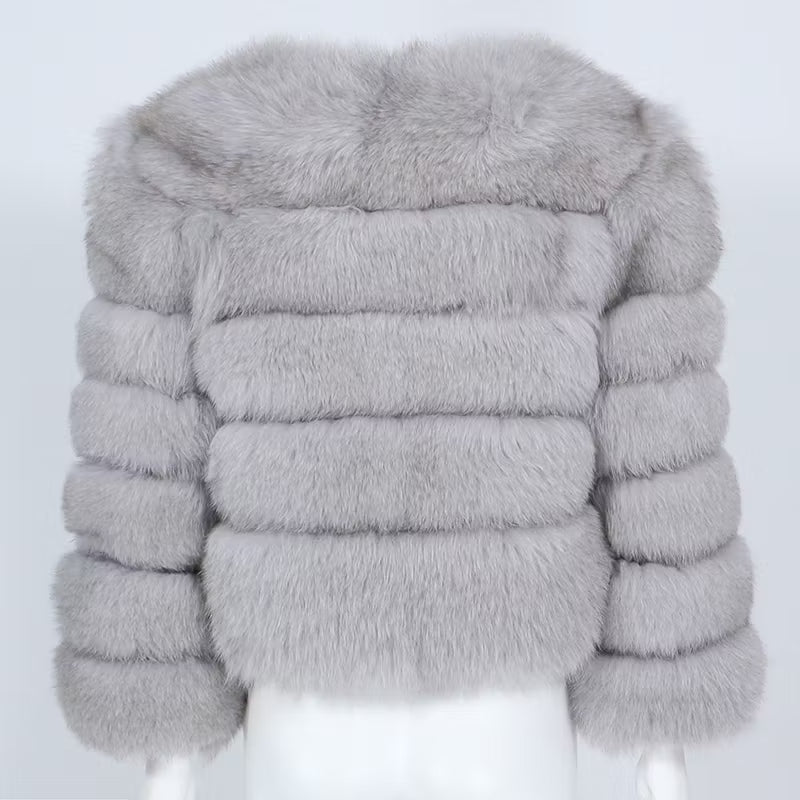 CANNES JACKET SHORT från NordicFurs – lyxig vinterjacka med pälskrage