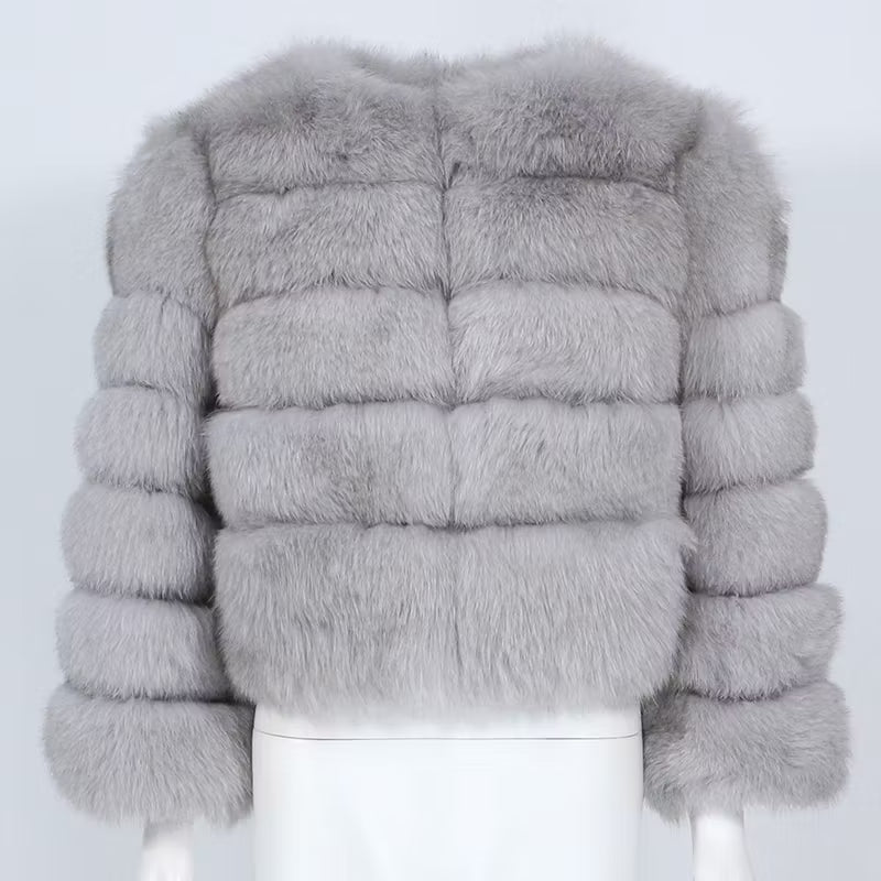 CANNES JACKET SHORT från NordicFurs – lyxig vinterjacka med pälskrage