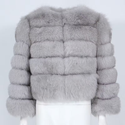 CANNES JACKET SHORT från NordicFurs – lyxig vinterjacka med pälskrage