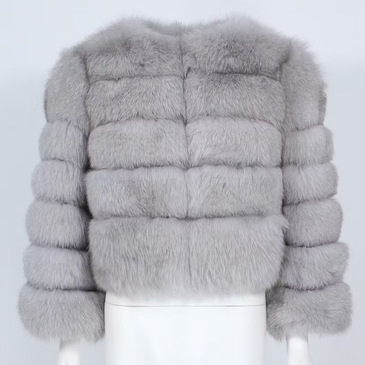 CANNES JACKET SHORT från NordicFurs – lyxig vinterjacka med pälskrage