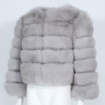 CANNES JACKET SHORT från NordicFurs – lyxig vinterjacka med pälskrage