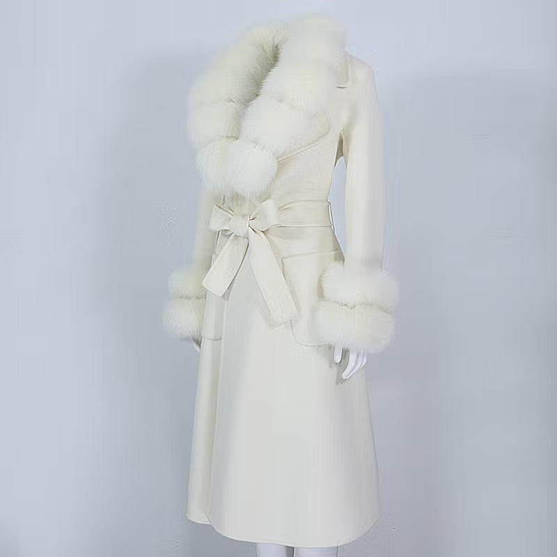 MOSCOW COAT från NordicFurs – lyxig vinterjacka med pälskrage