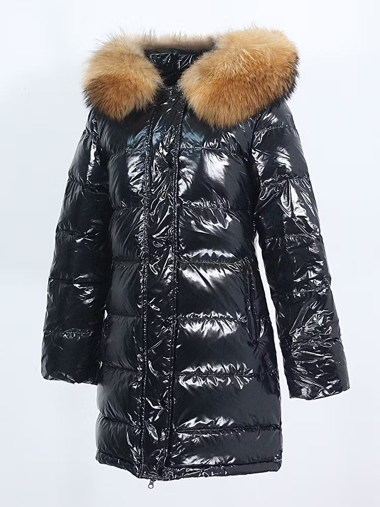 GLOSS JACKET från NordicFurs – lyxig vinterjacka med pälskrage