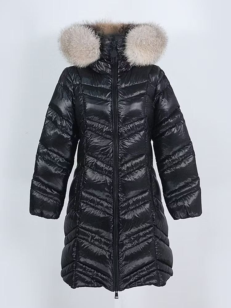 MAIA JACKET från NordicFurs – lyxig vinterjacka med pälskrage